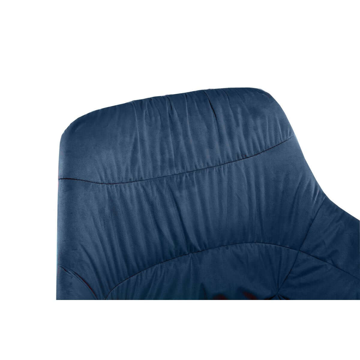 Armchair with honeycomb quilting in velvet blue - SalesFever