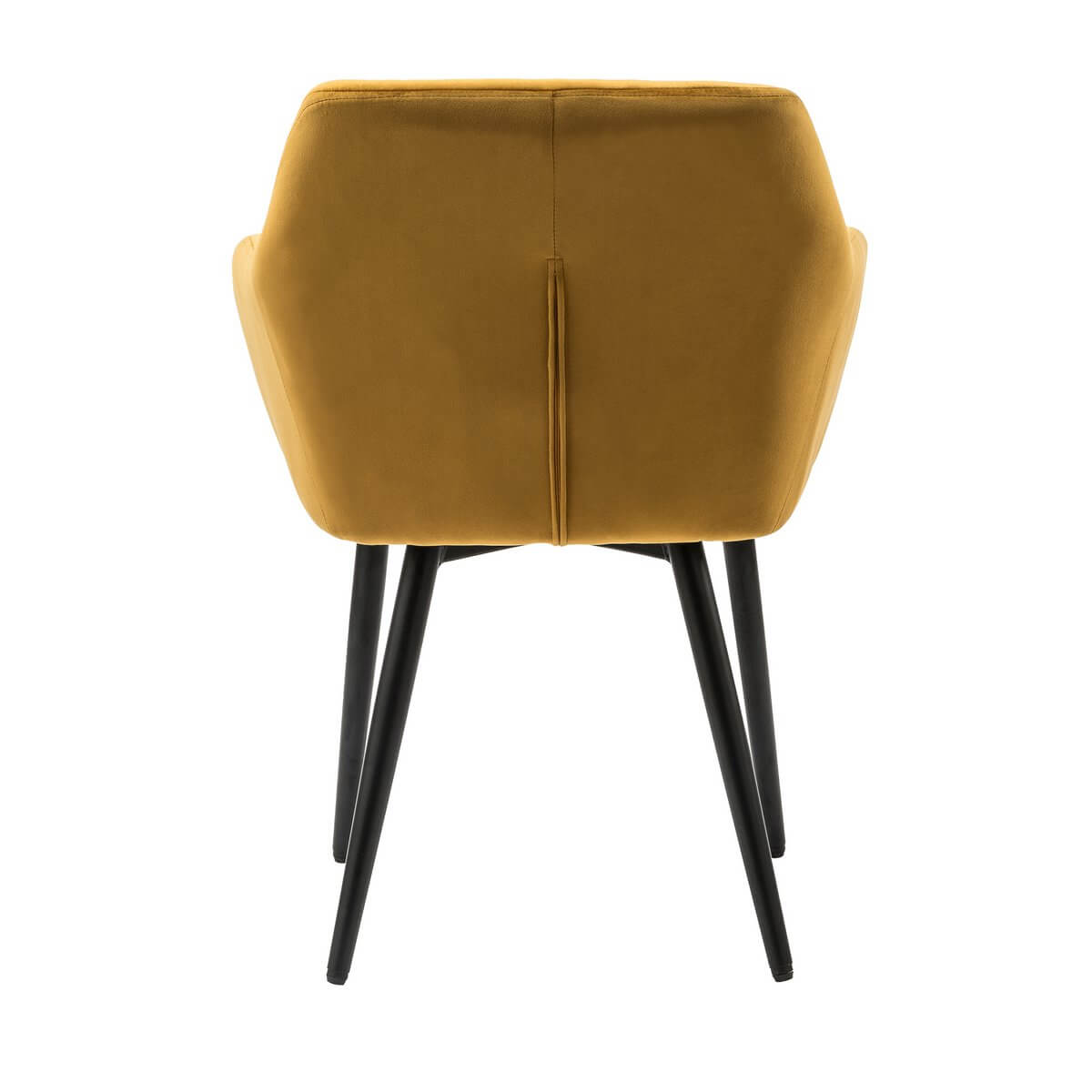 Yellow velvet armchair - SalesFever