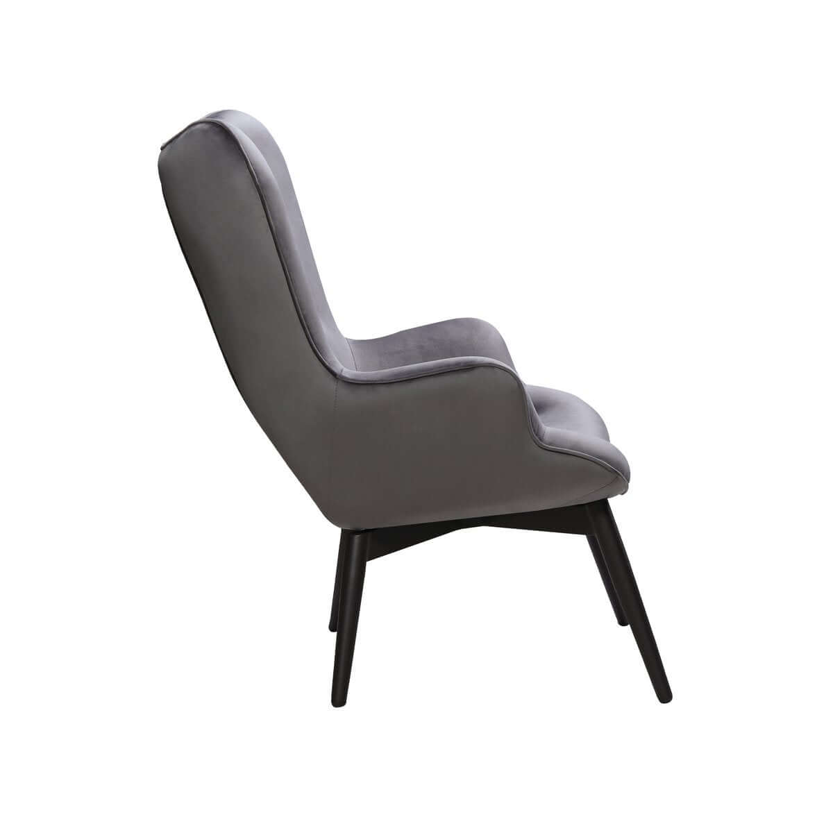 Armchair gray velvet - SalesFever