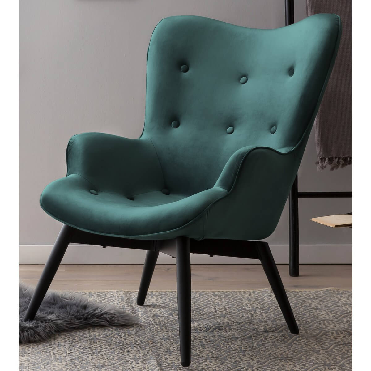 Armchair Green Velvet - SalesFever