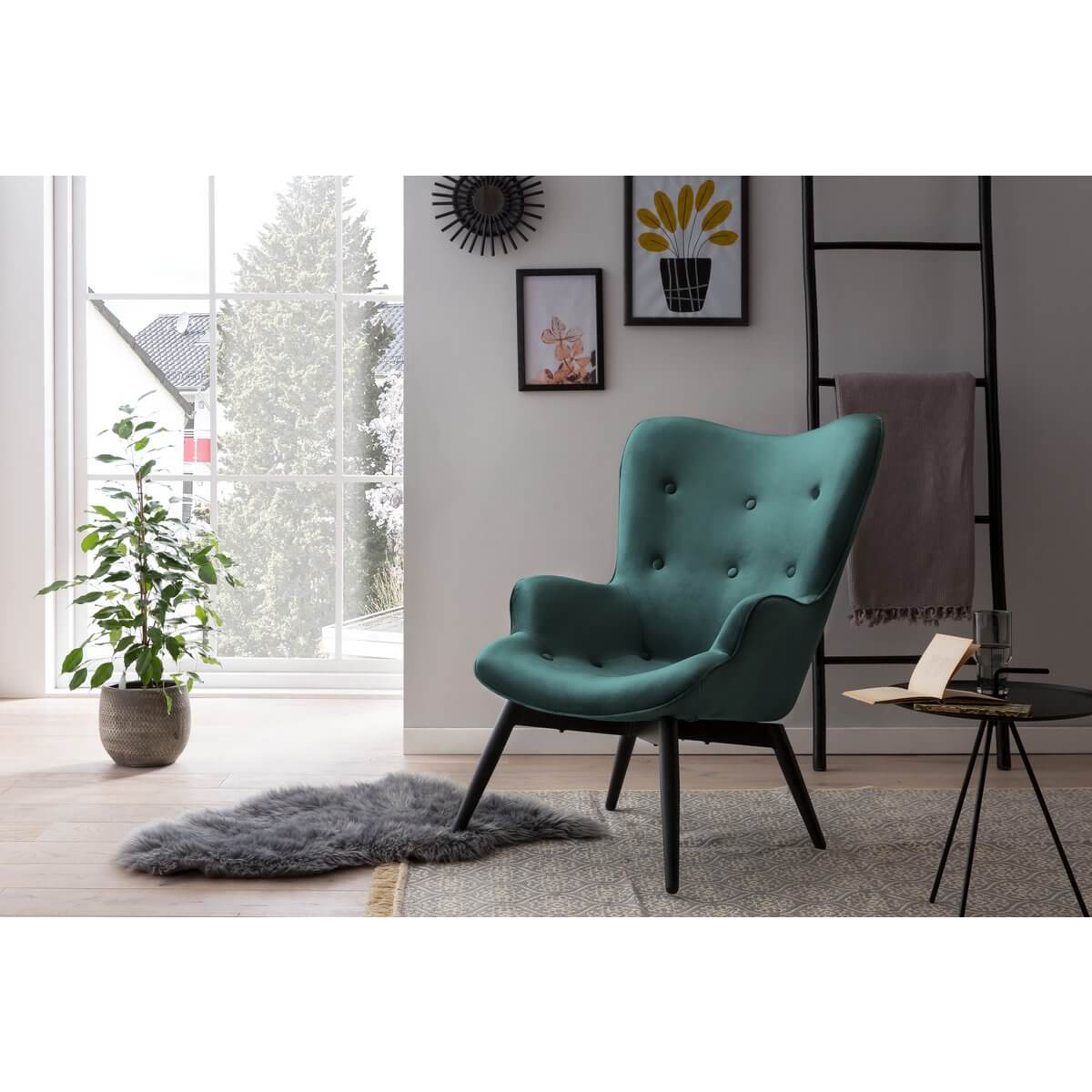 Armchair Green Velvet - SalesFever