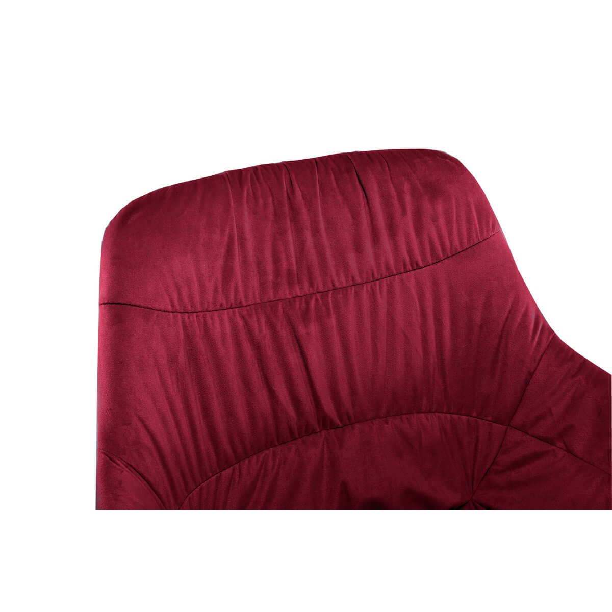 Armchair with honeycomb quilting in red velvet - SalesFever