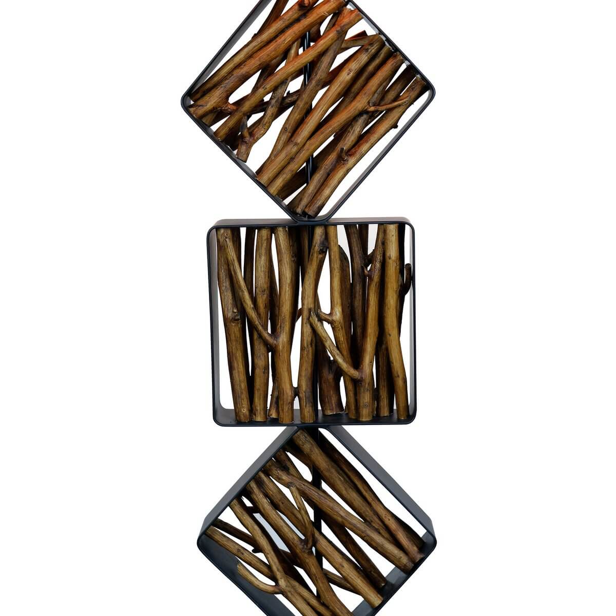 Floor lamp driftwood natural/black 155 cm - SalesFever