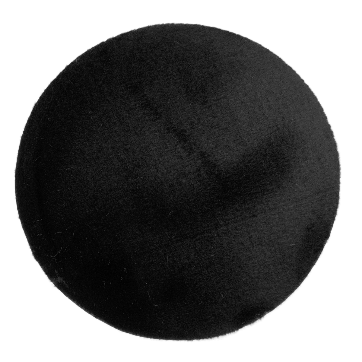 Fluffy Rug Round Black 160x160CM - Luxury Living B.V.
