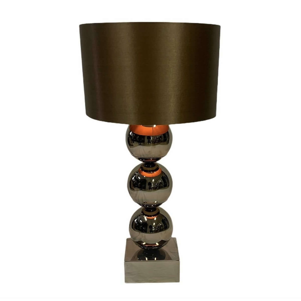 Globe lamp Block base Sepia - Luxury Living B.V.