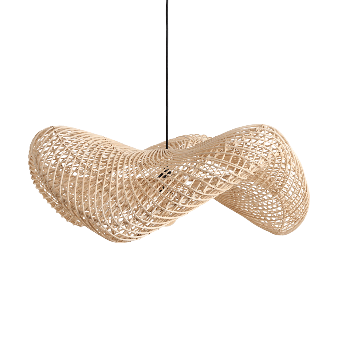 Wave hanging lamp natural large - Raw Materials
