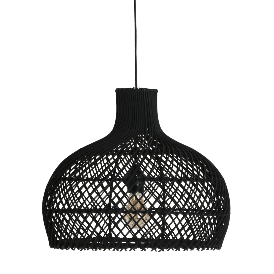 Maze hanging lamp black small - Raw Materials
