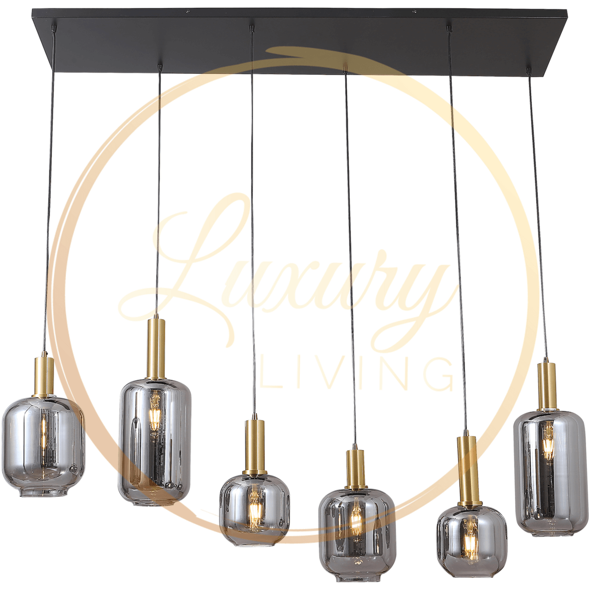 Lily 6-Light Hanging Lamp Mix - Luxury Living B.V.
