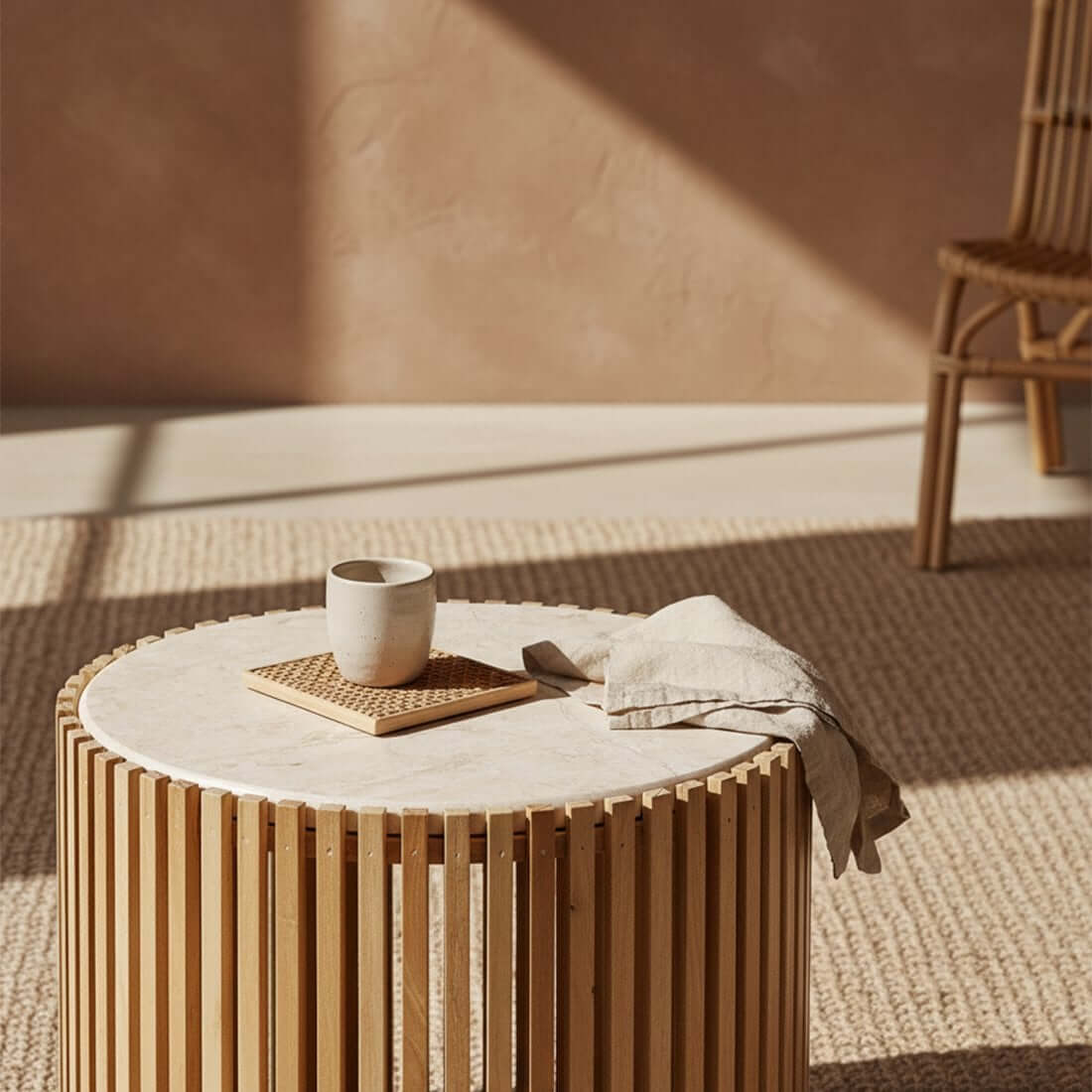 Infinity bijzettafel Oval - Raw Materials