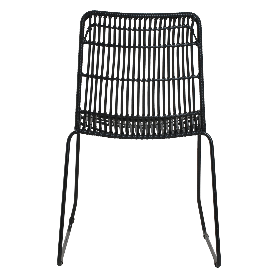 Jane slim tuinstoel zwart - Raw Materials