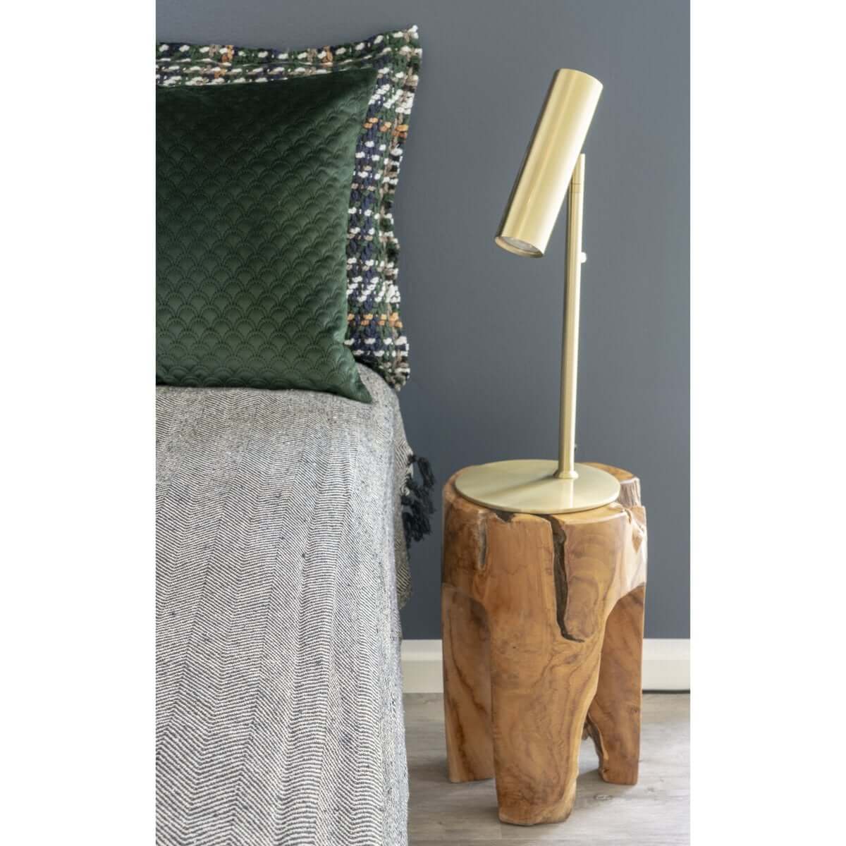 Rose Stool - Natural, Teak, 26x40cm - House Nordic ApS