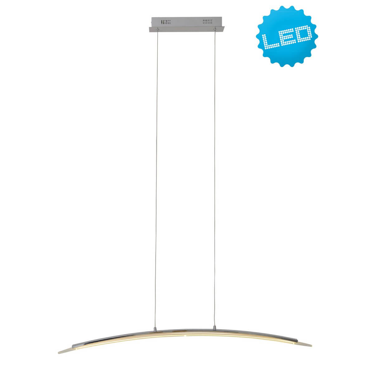 LED Hanglamp Metaal en Glas 100 Cm – Modern en Elegant