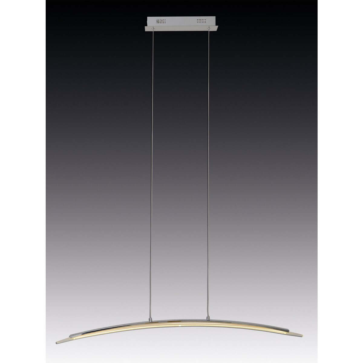 LED Hanglamp Metaal en Glas 100 Cm – Modern en Elegant