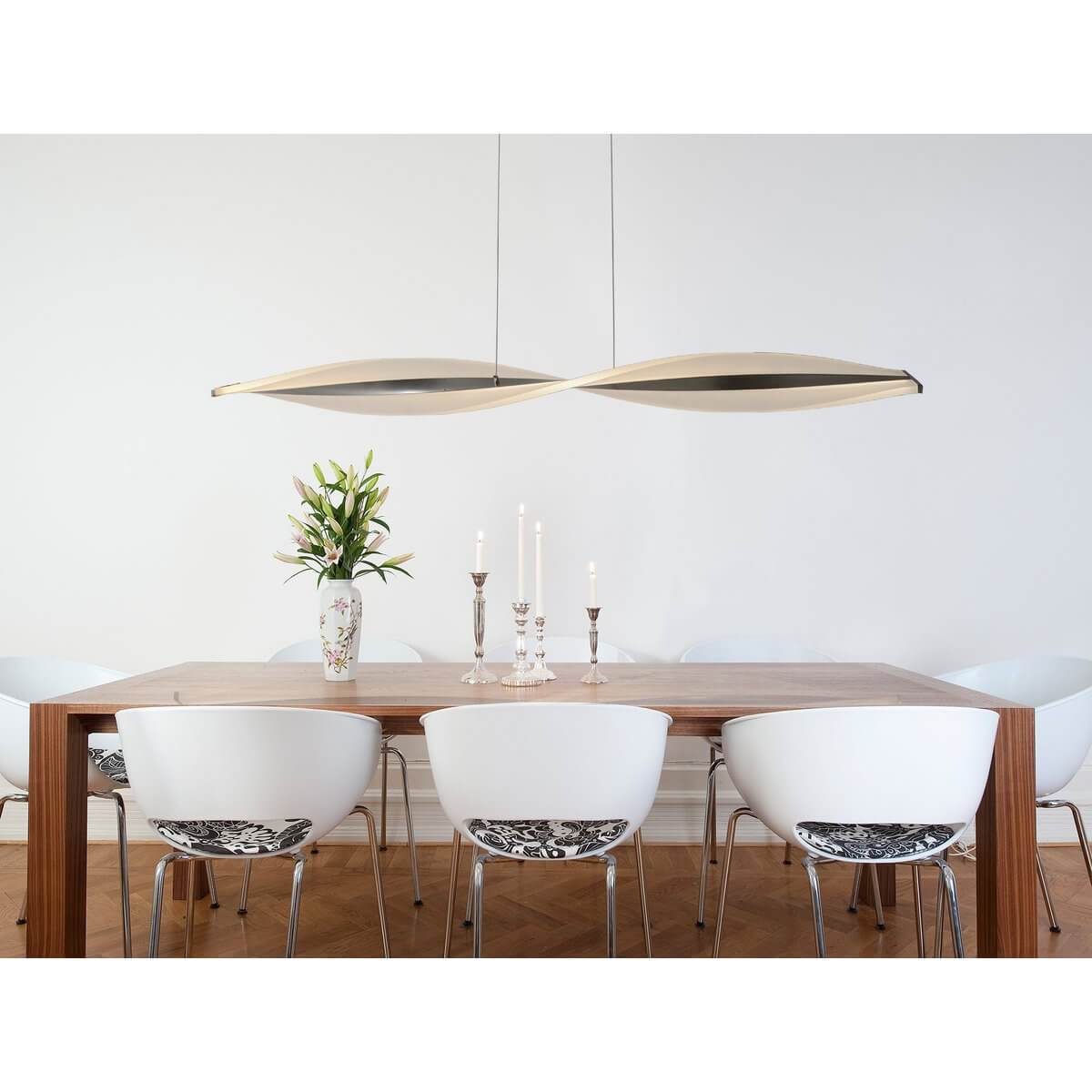 LED Hanglamp Zilver Metaal - Modern Subtiel Verlichting