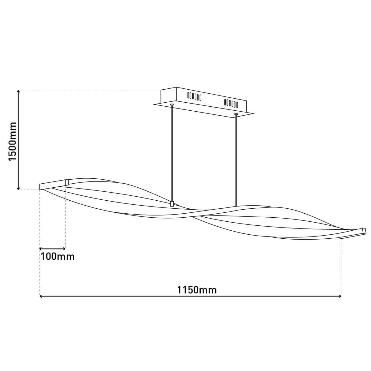 LED Hanglamp Zilver Metaal - Modern Subtiel Verlichting
