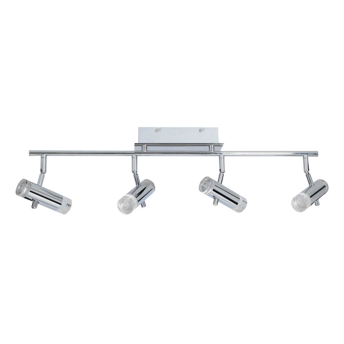 LED-plafondlamp “Garda” – 66 cm | Chroom & Acryl | Warm Wit LED