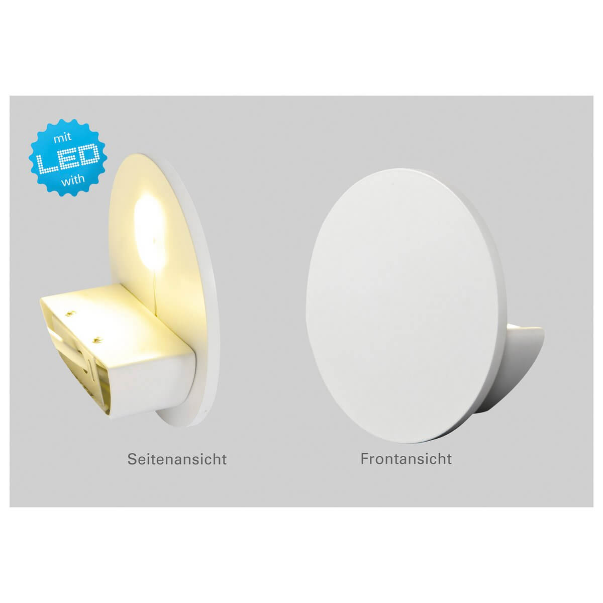 LED wandlamp met indirect licht - rond - Ø 14 × 14 cm