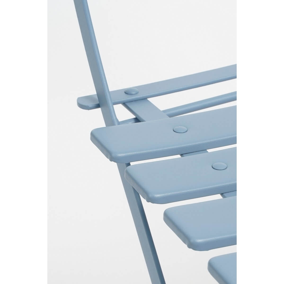 Laurence bistroset metaal lichtblauw - inklapbaar - set van 3
