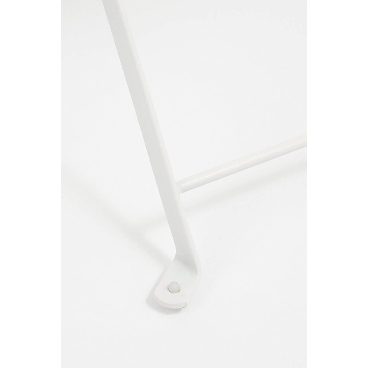 Laurence bistroset metaal wit - inklapbaar - set van 3