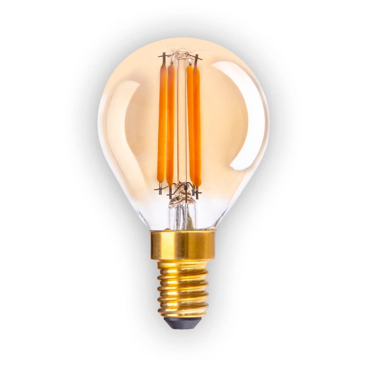 Led filamentlamp amber E14 - 4W dimbaar - set van 5