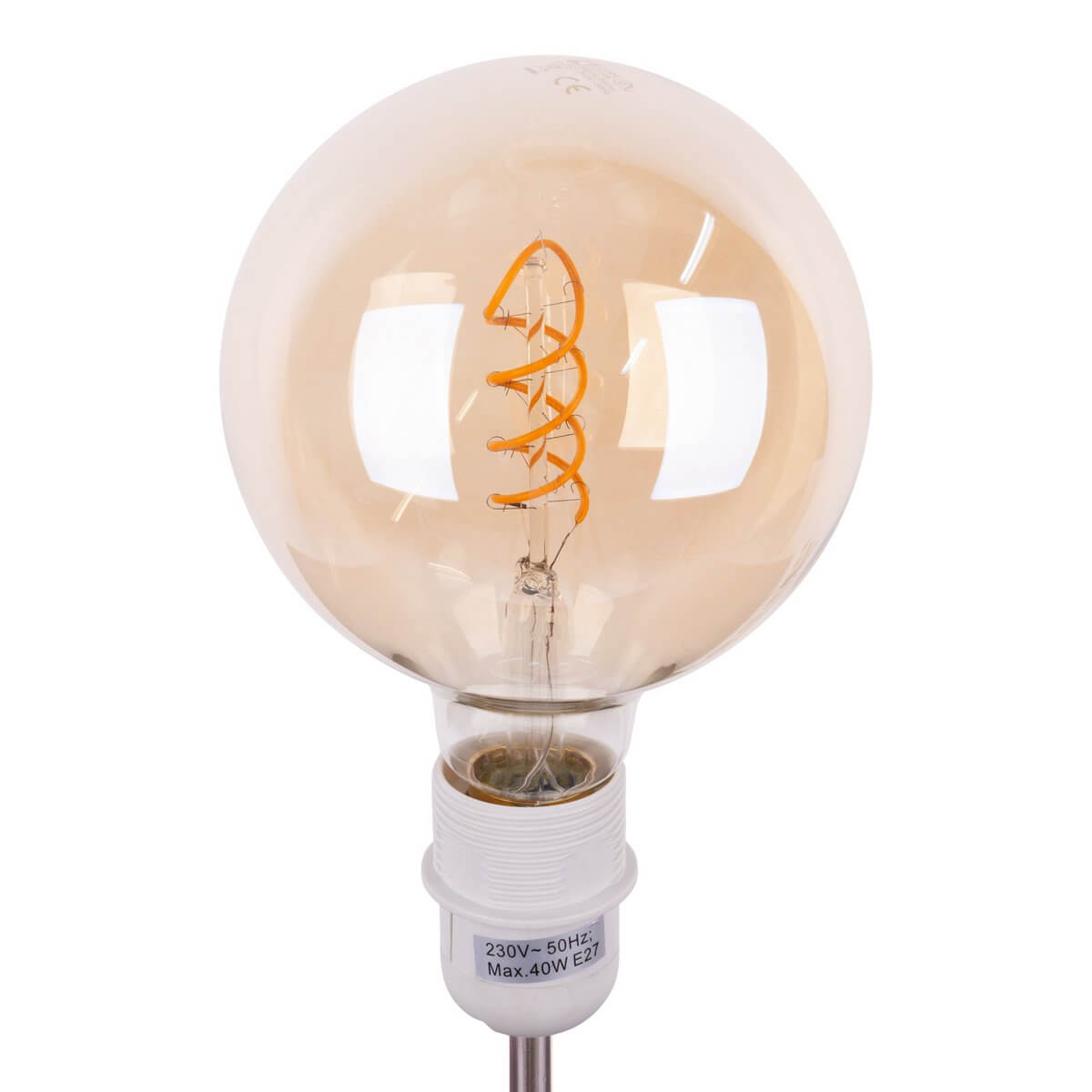 Led filamentlamp amber E27 - 5W warm wit - set van 2