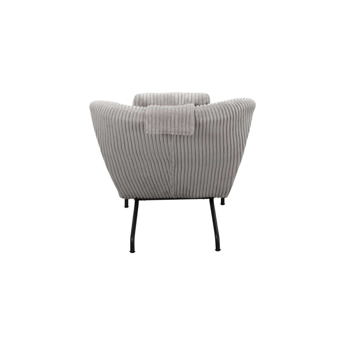 Lounger light gray textured fabric - SalesFever