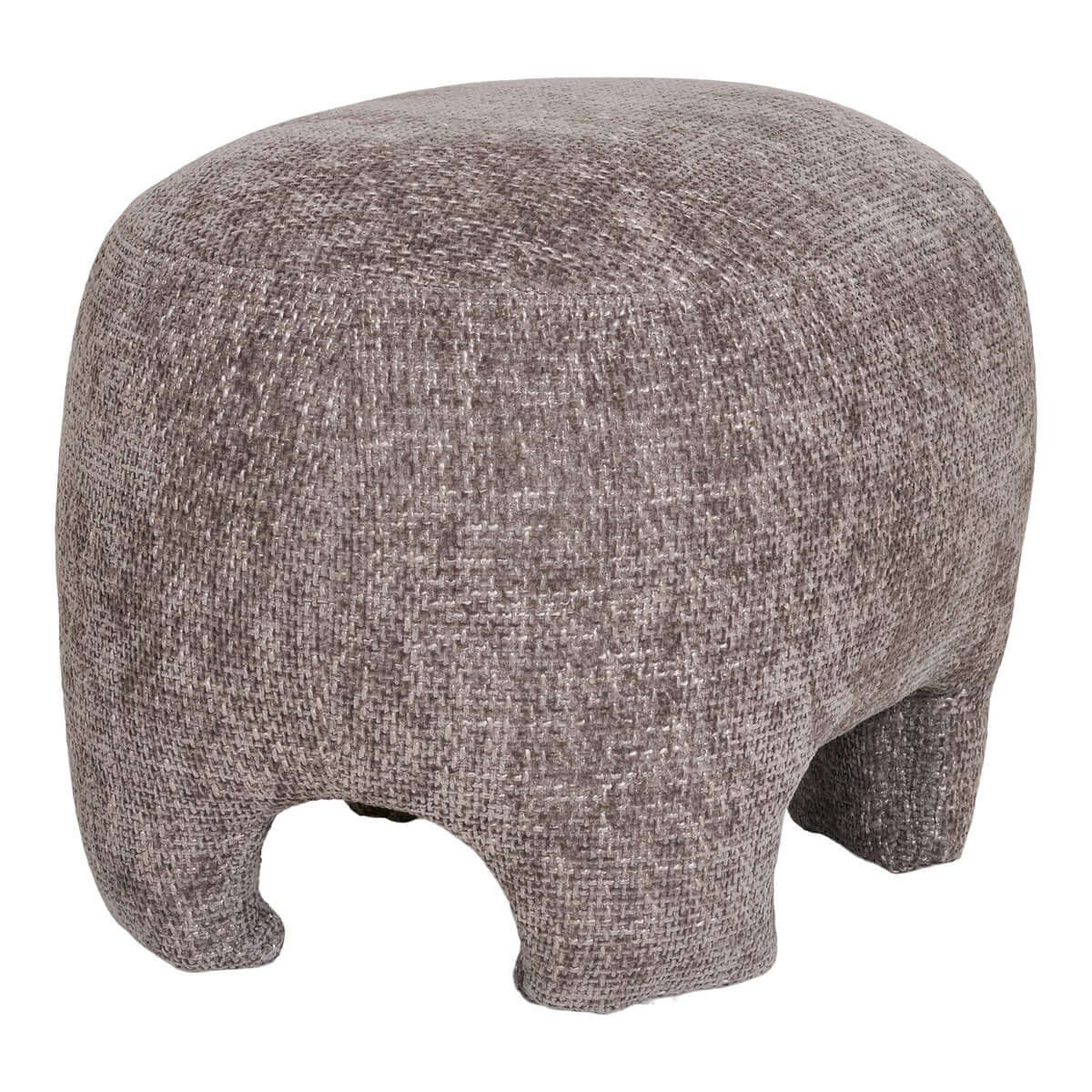 Nazare Pouf - Beige, polyester/schuim/multiplex, 53x41x38 cm - House Nordic ApS