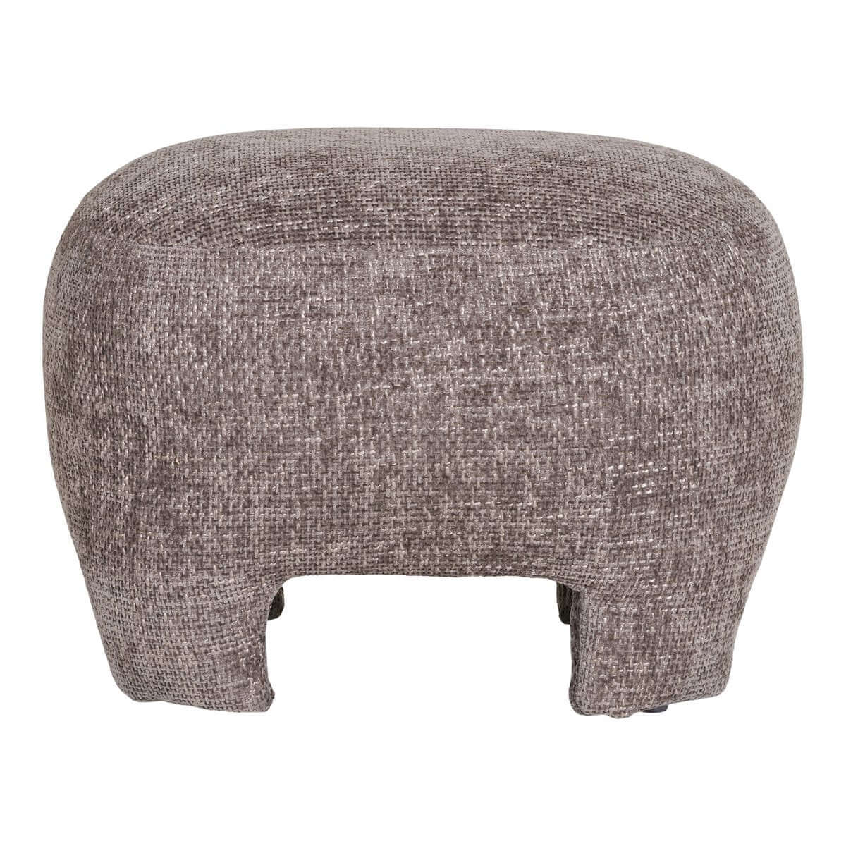 Nazare Pouf - Beige, polyester/schuim/multiplex, 53x41x38 cm - House Nordic ApS