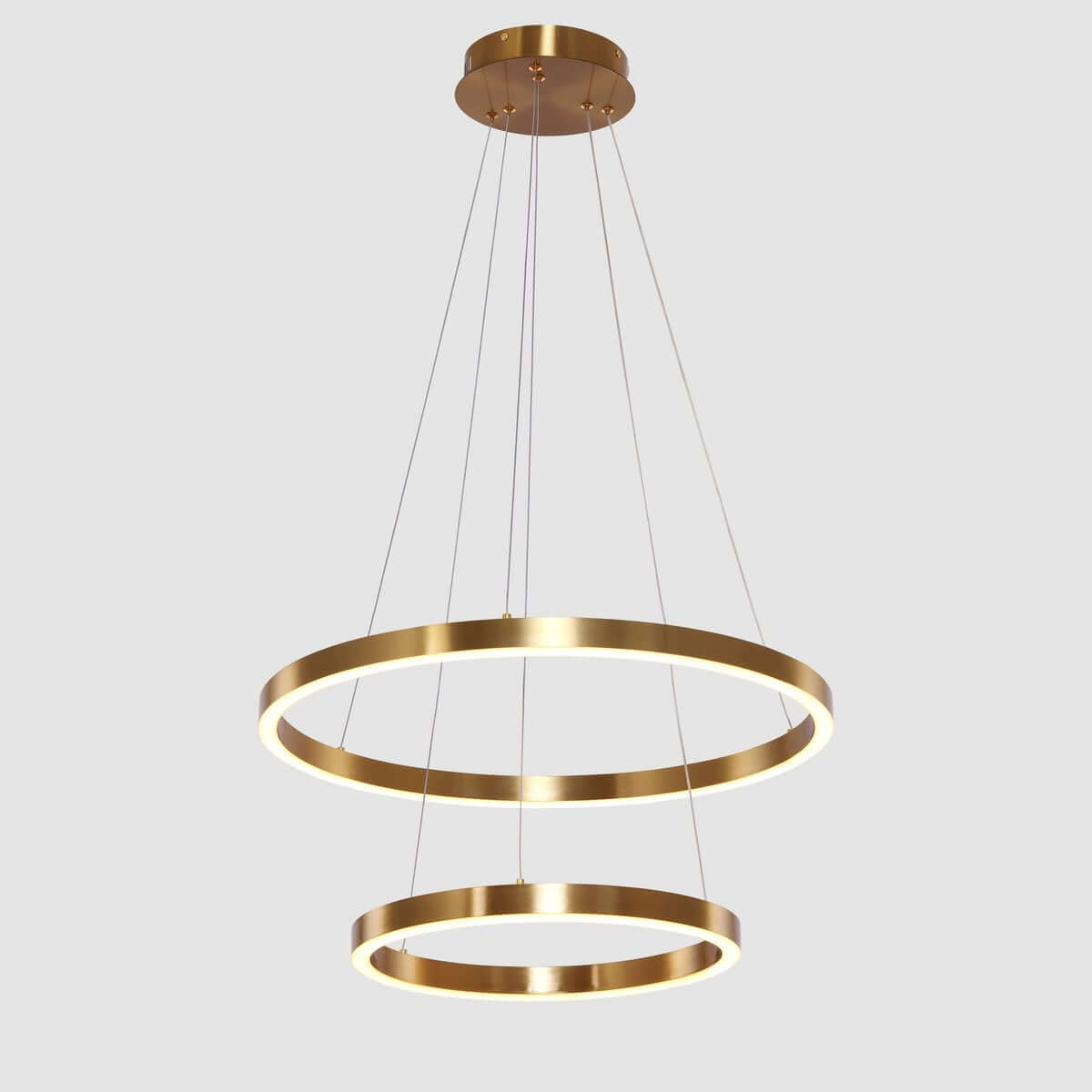 Hanging lamp Neo Copper Gold | 2-ring 40+60 cm - Luxury Living B.V.
