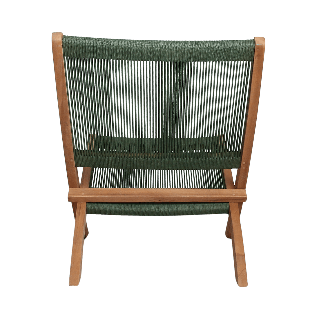 Rope opvouwbare loungestoel groen - Raw Materials