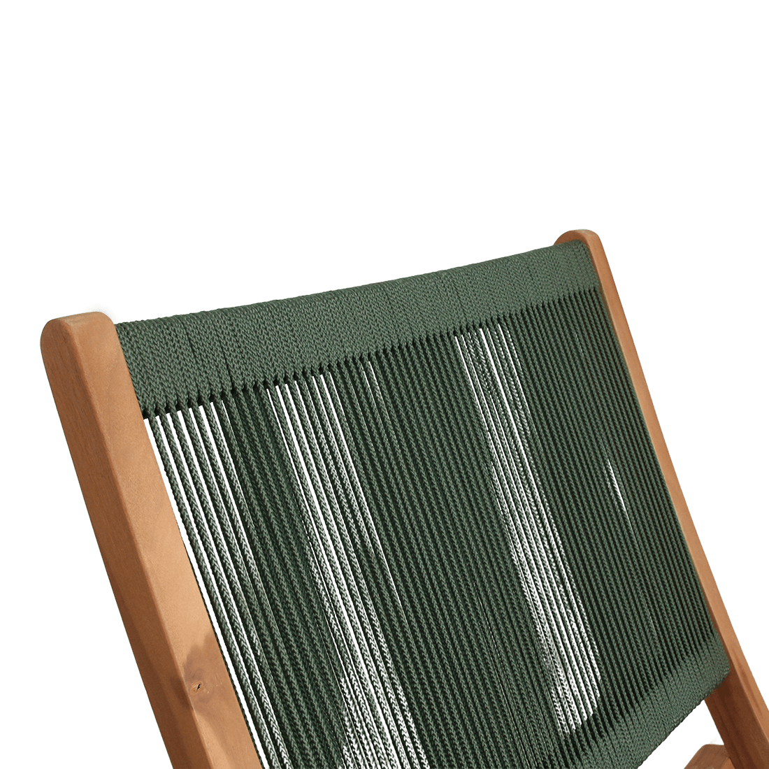 Rope opvouwbare loungestoel groen - Raw Materials