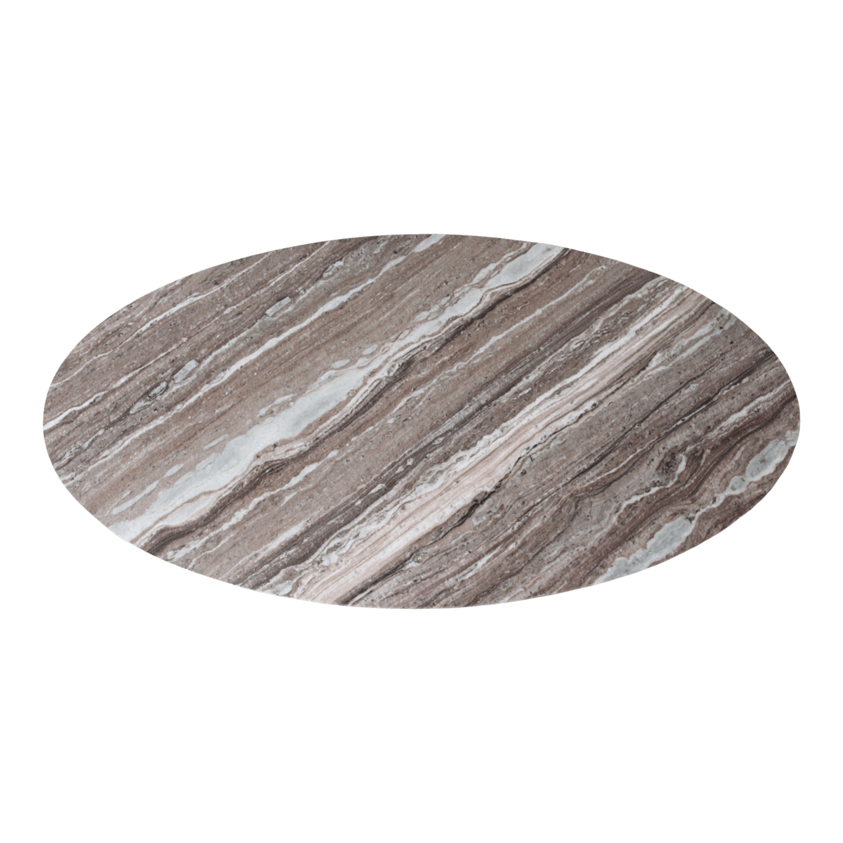 Ovale marmeren salontafel - Fantasy bruin - 120x60x38 cm - Raw Materials