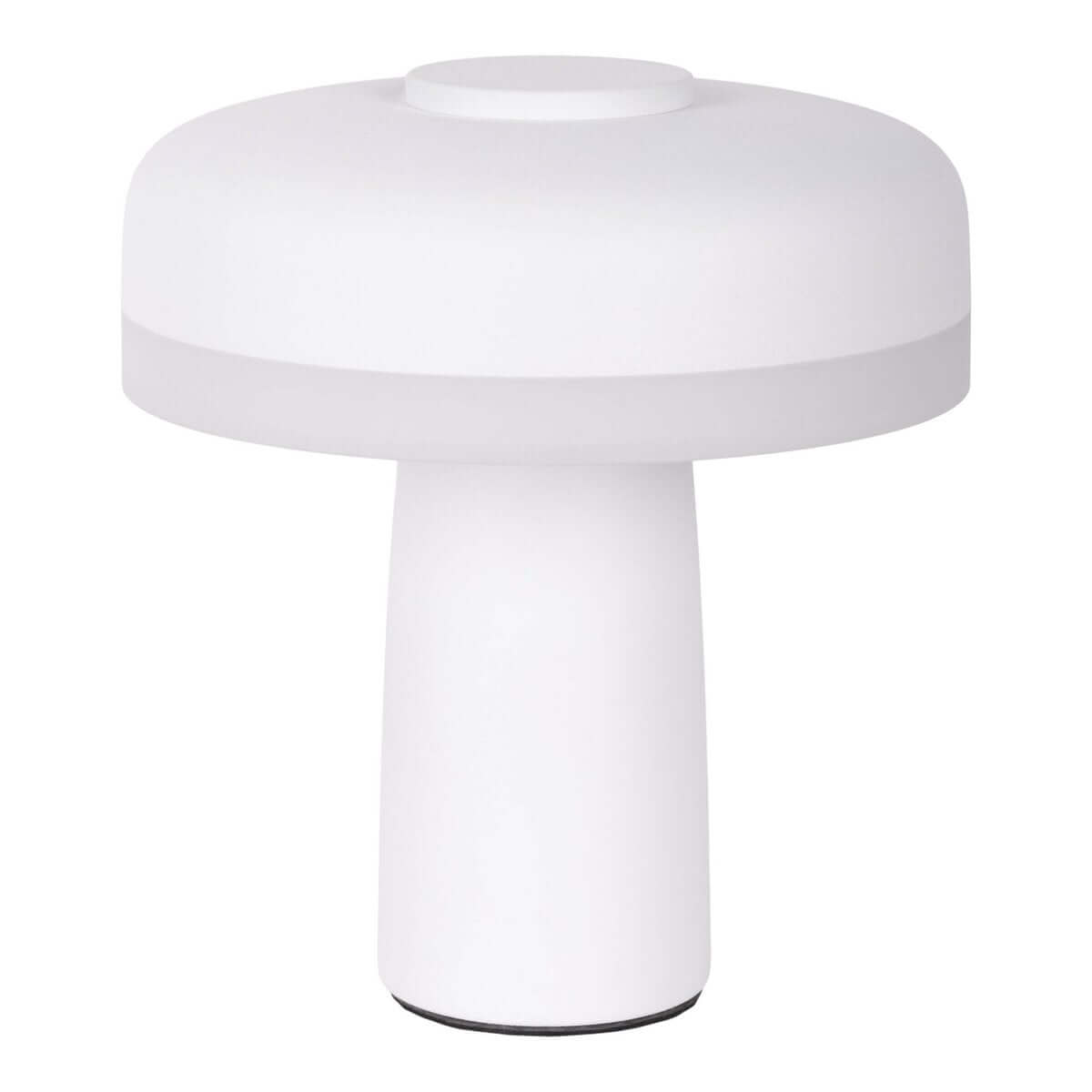Pilu draadloze tafellamp wit metaal - dimbaar met touch - Ø 15 × 16,5 cm