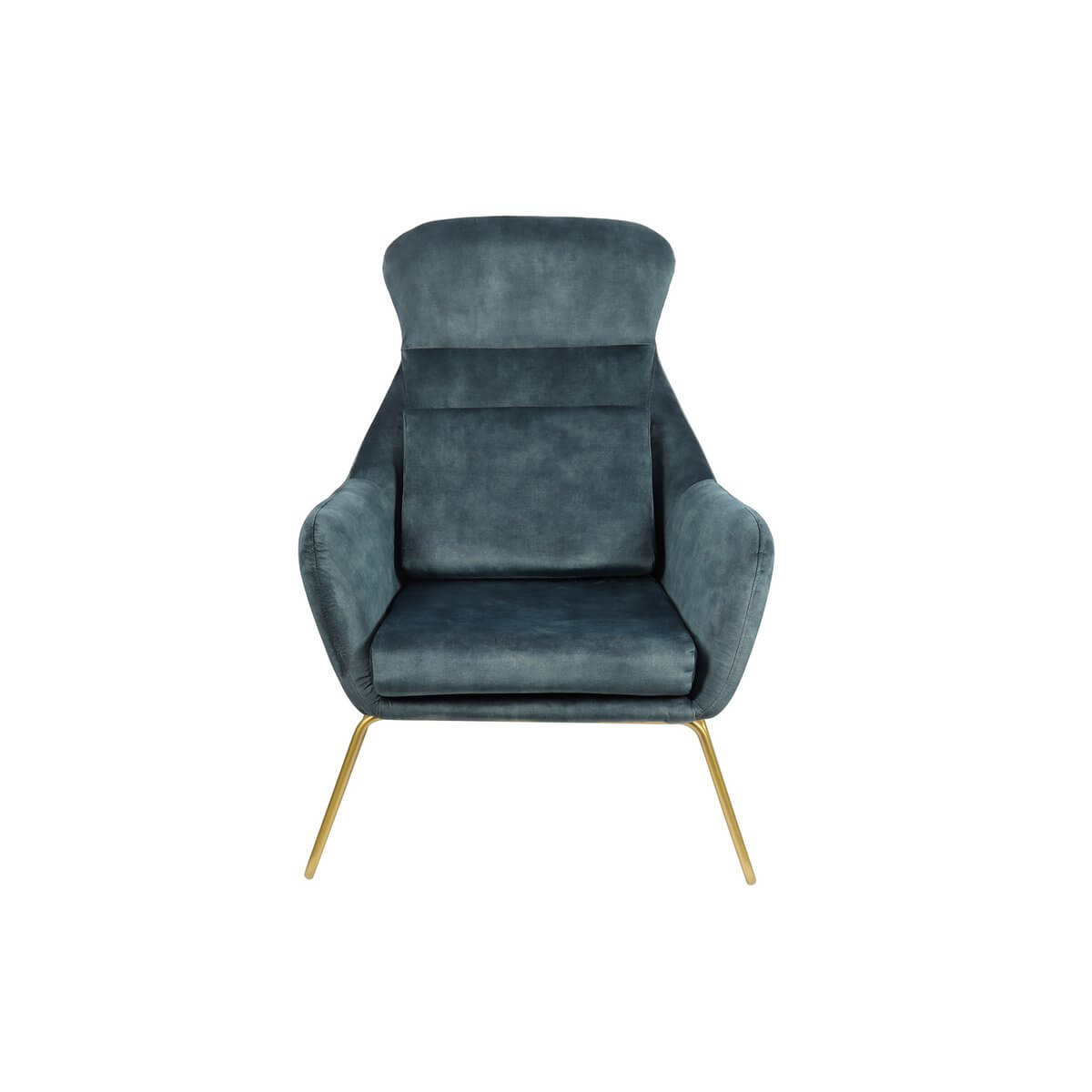 Relax armchair made of velvet velor blue - SalesFever