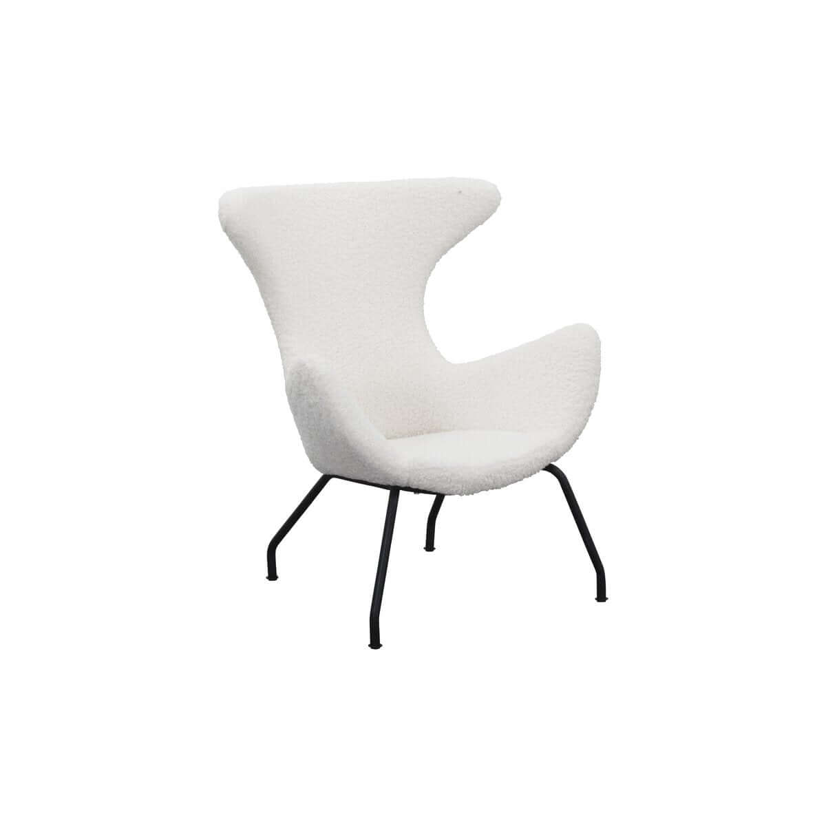 Relax armchair teddy fur white - SalesFever