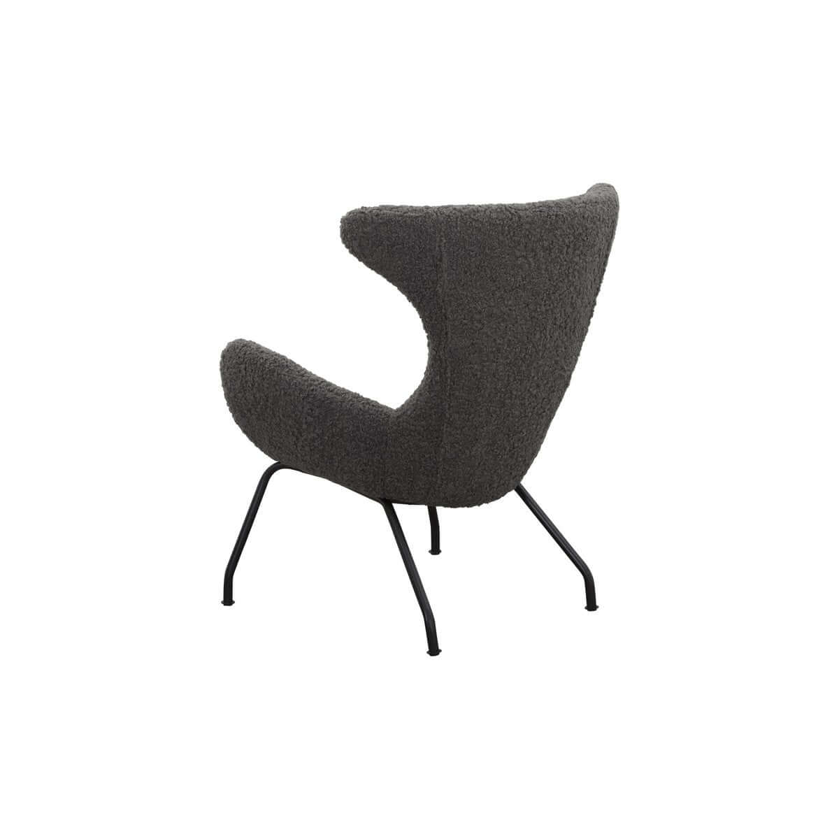 Relax armchair teddy fur grey - SalesFever