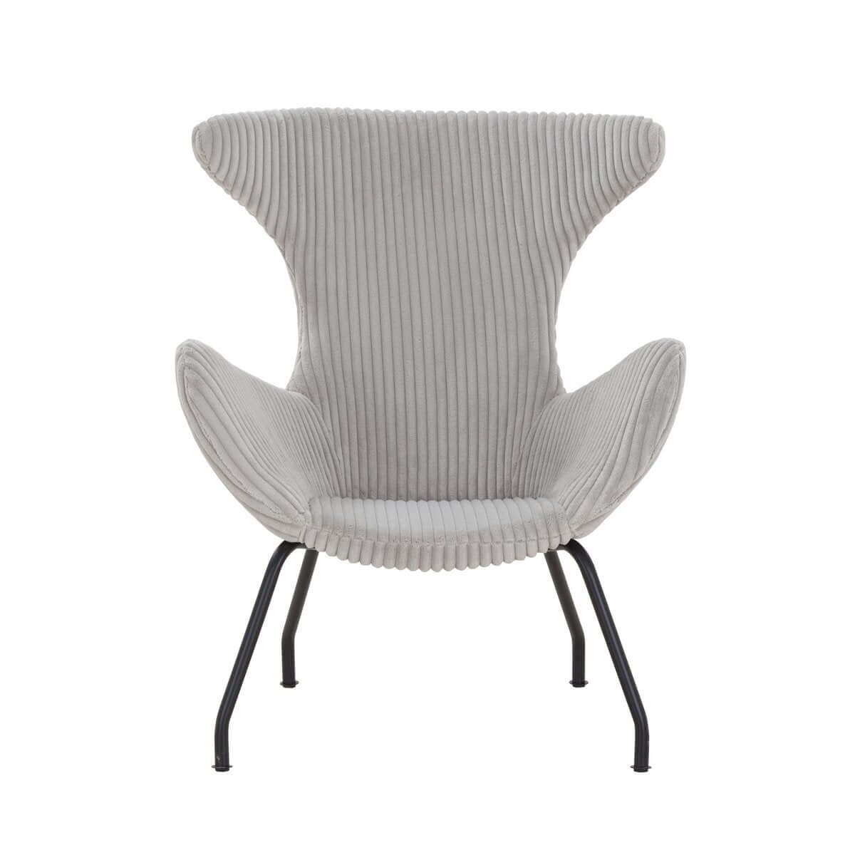 Relax chair Gray textured fabric - SalesFever