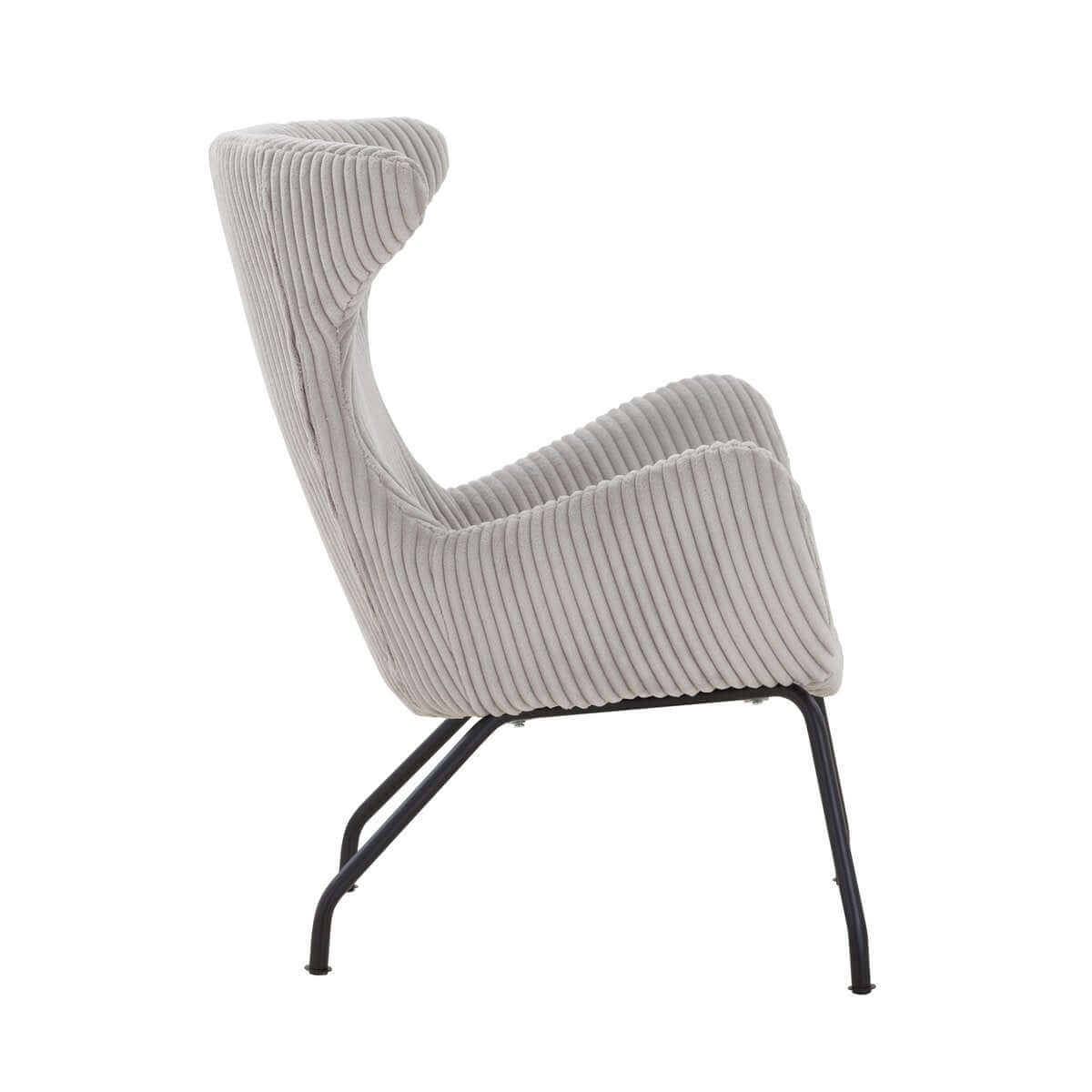Relax chair Gray textured fabric - SalesFever