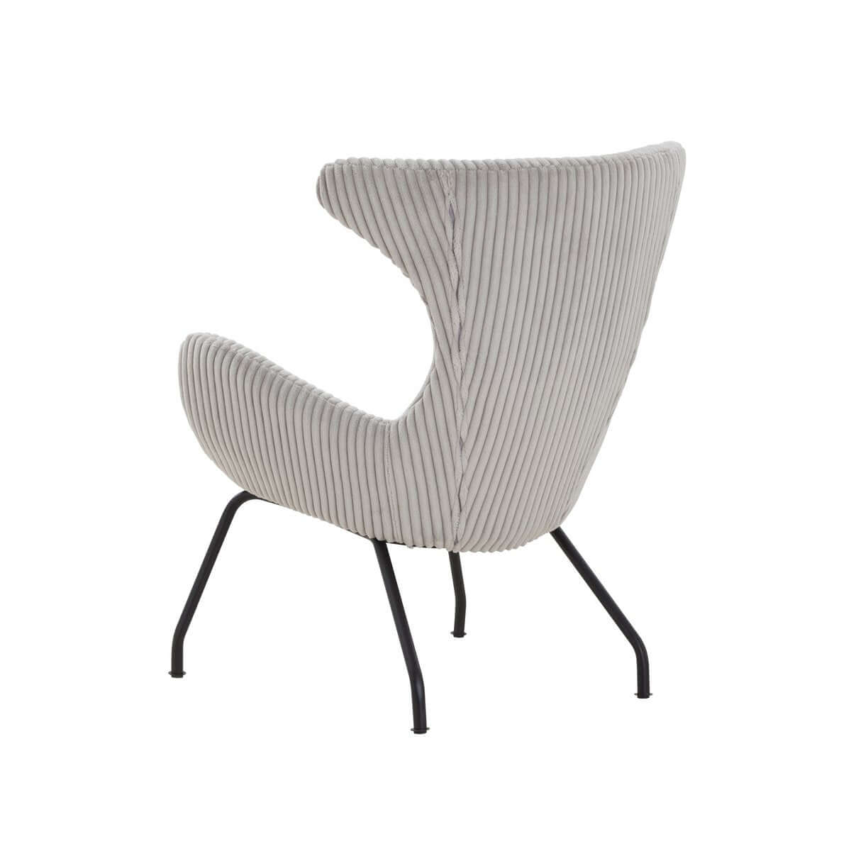 Relax chair Gray textured fabric - SalesFever