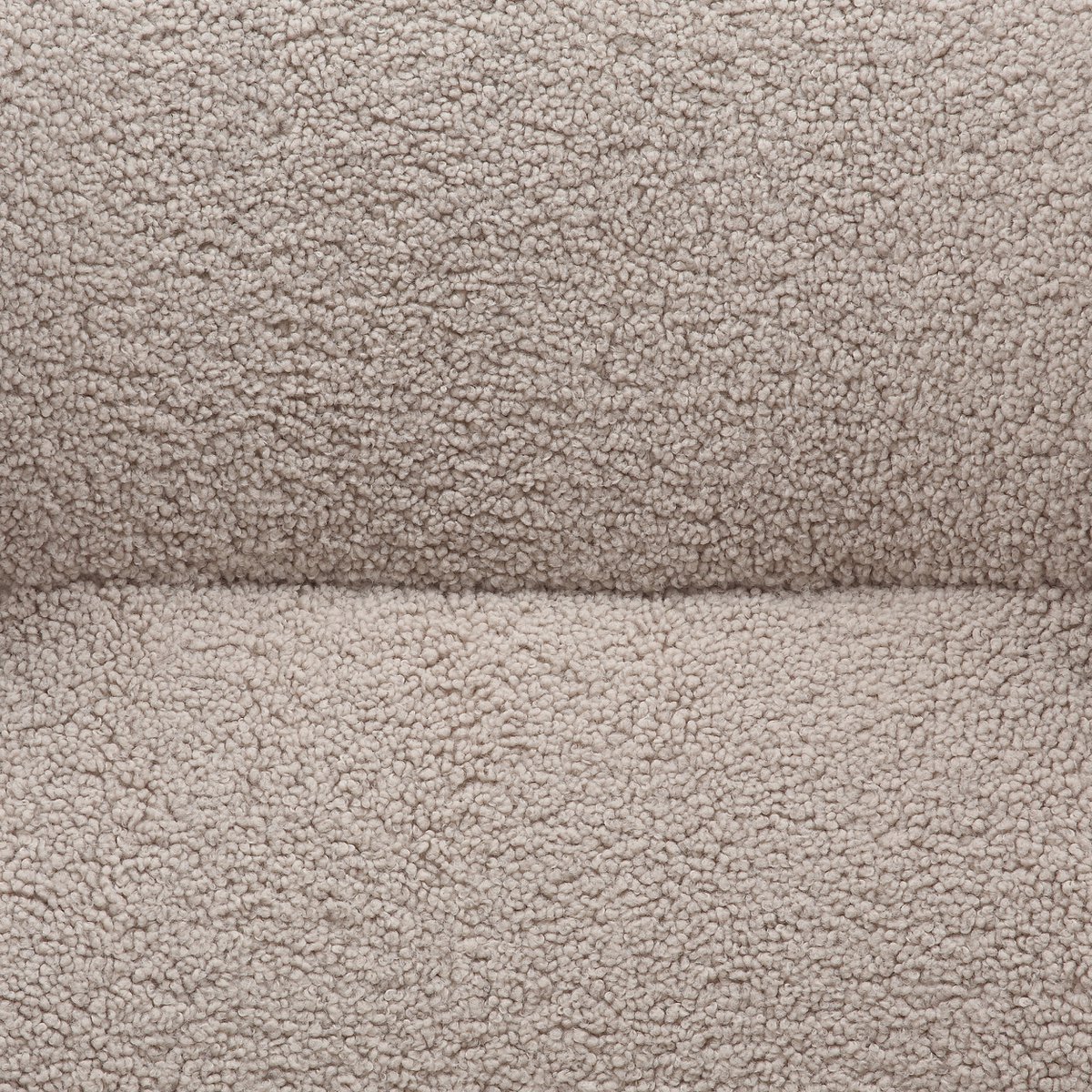 Relaxstoel Taupe met Hocker – Teddy Stof met Zwart Metalen Frame - SalesFever - Casanovio