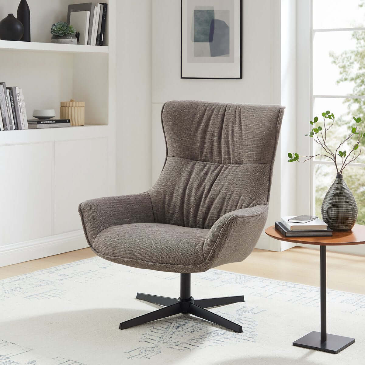 Sessel Strukturstoff Taupe - SalesFever