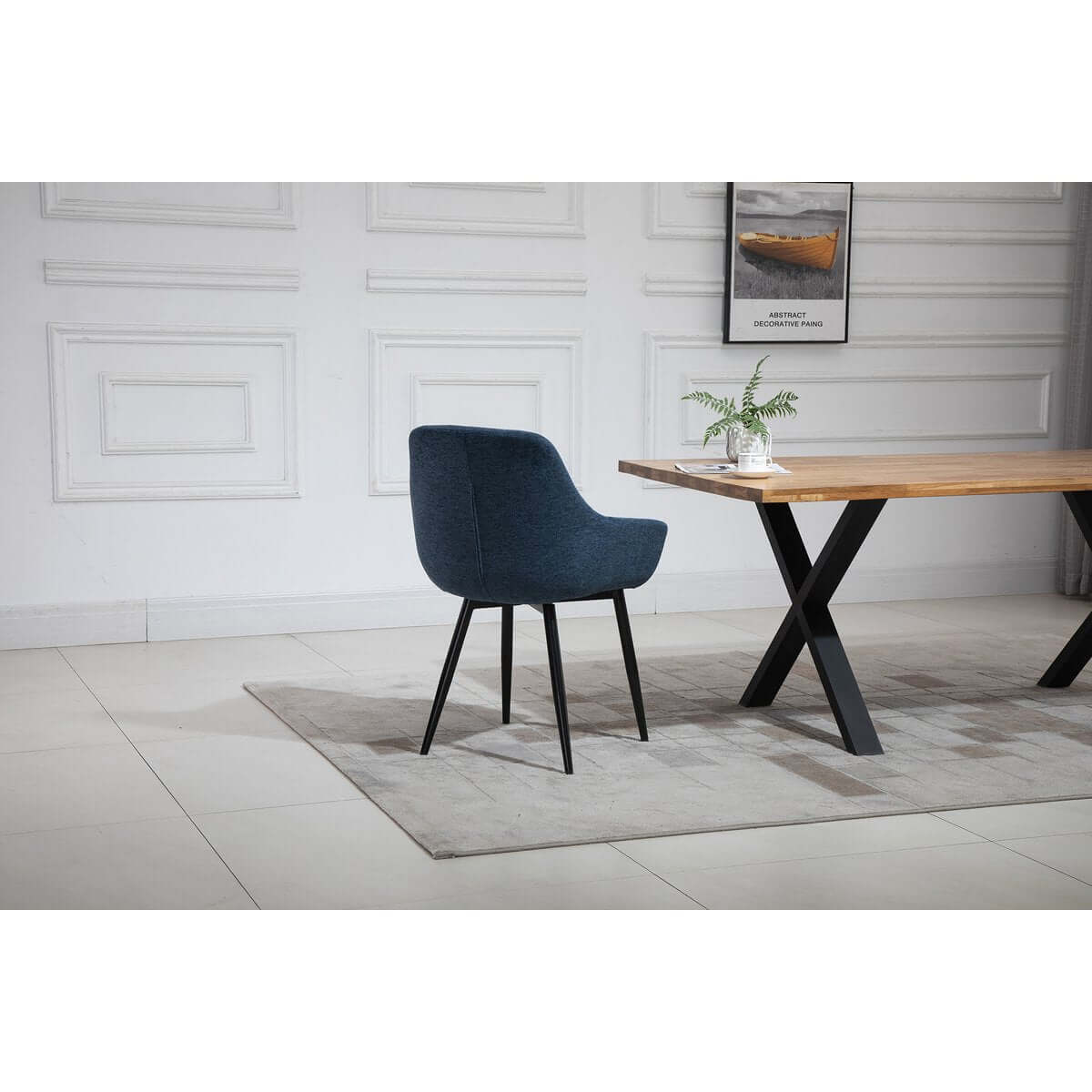 Set of 2 armchairs dark blue - SalesFever