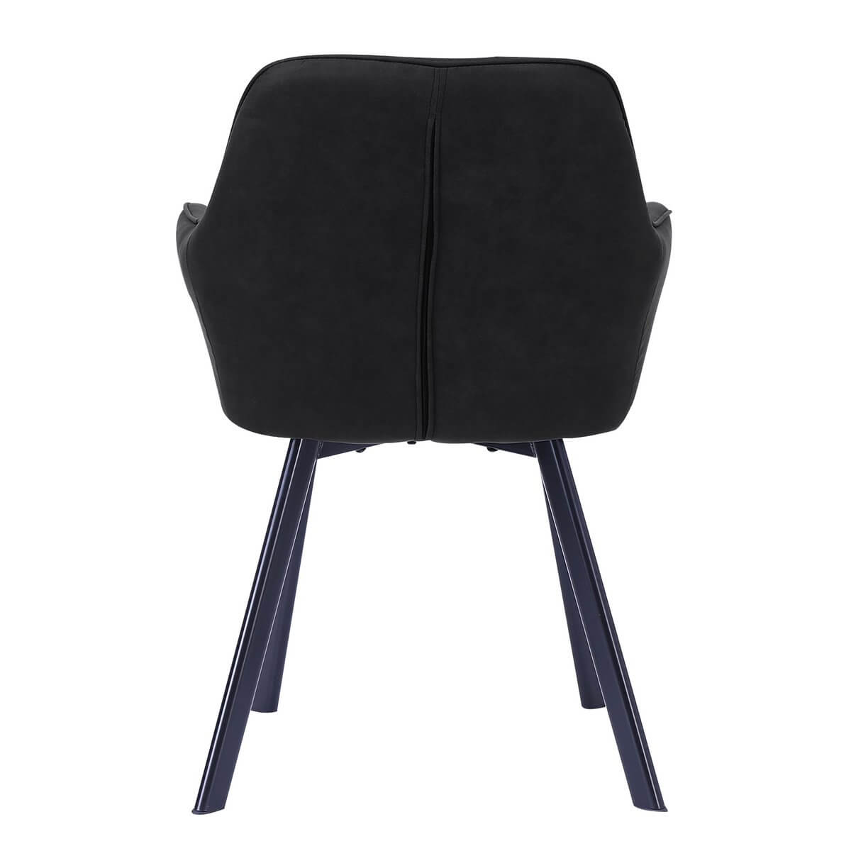 Set of 2 armchairs, anthracite microfibre - SalesFever