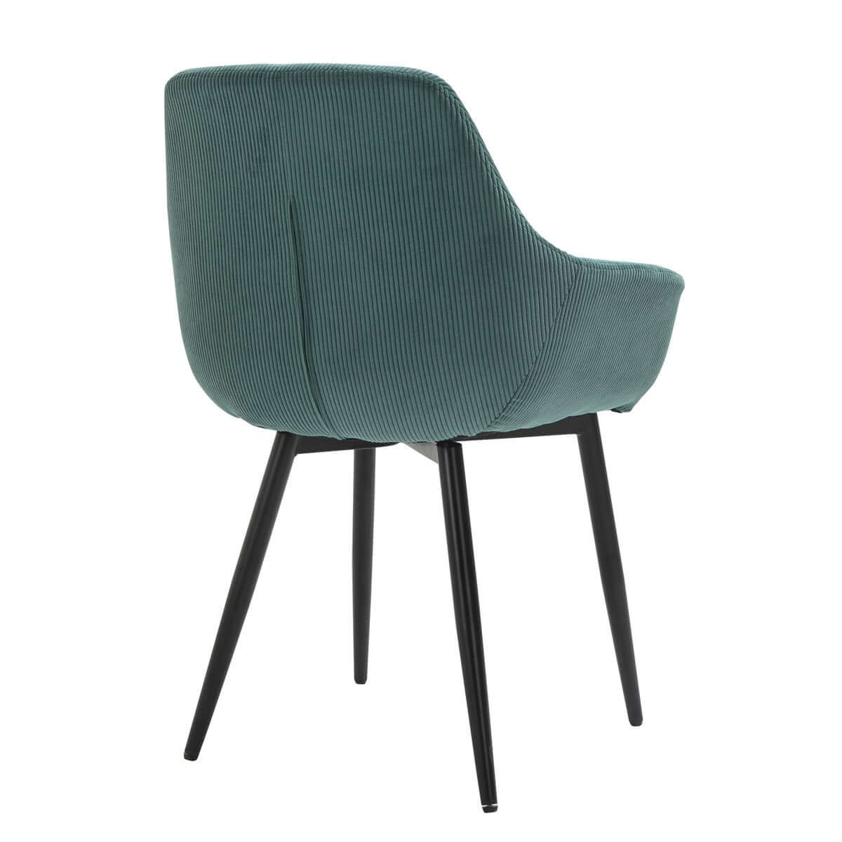 Set of 2 Corduroy Armchairs Green - SalesFever