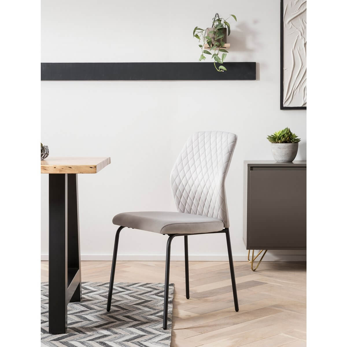 Chair set of 2 light gray - SalesFever