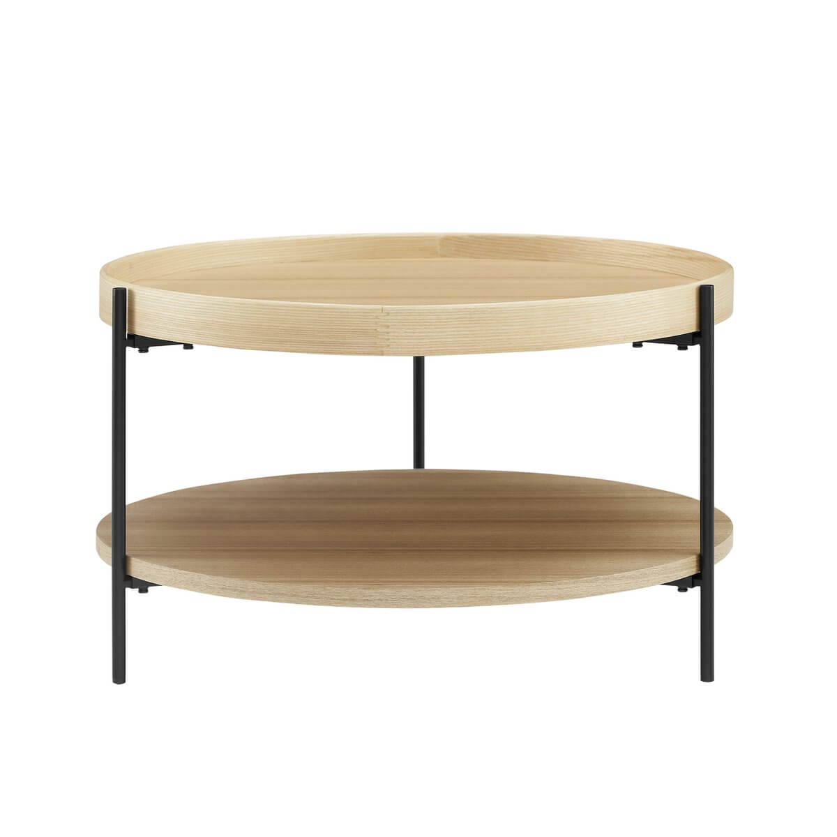 Set van 2 eiken salontafels - SalesFever