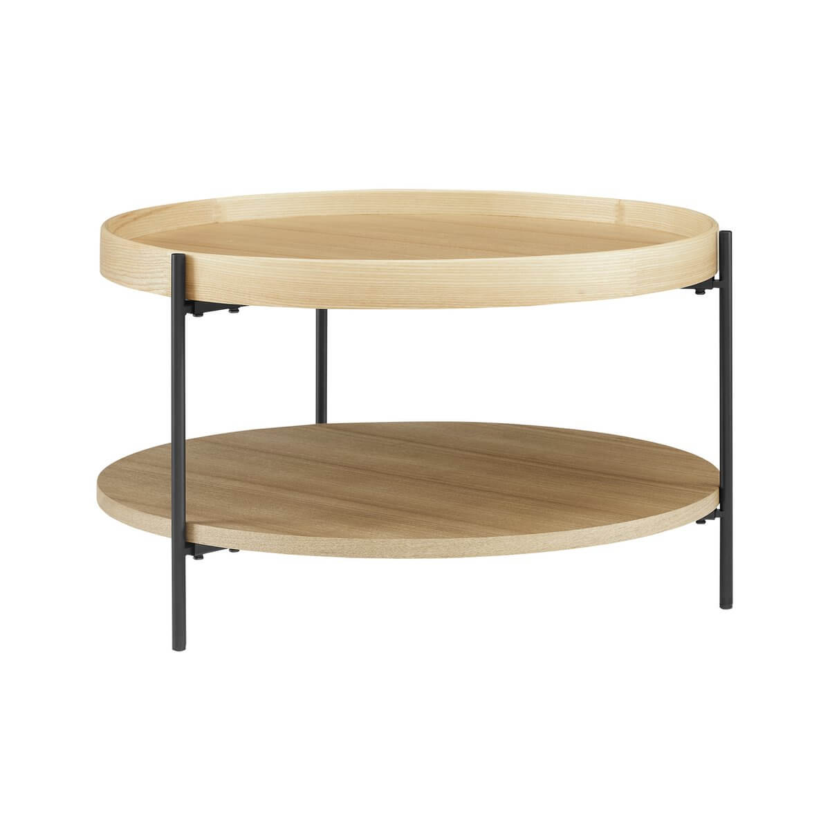 Set van 2 eiken salontafels - SalesFever