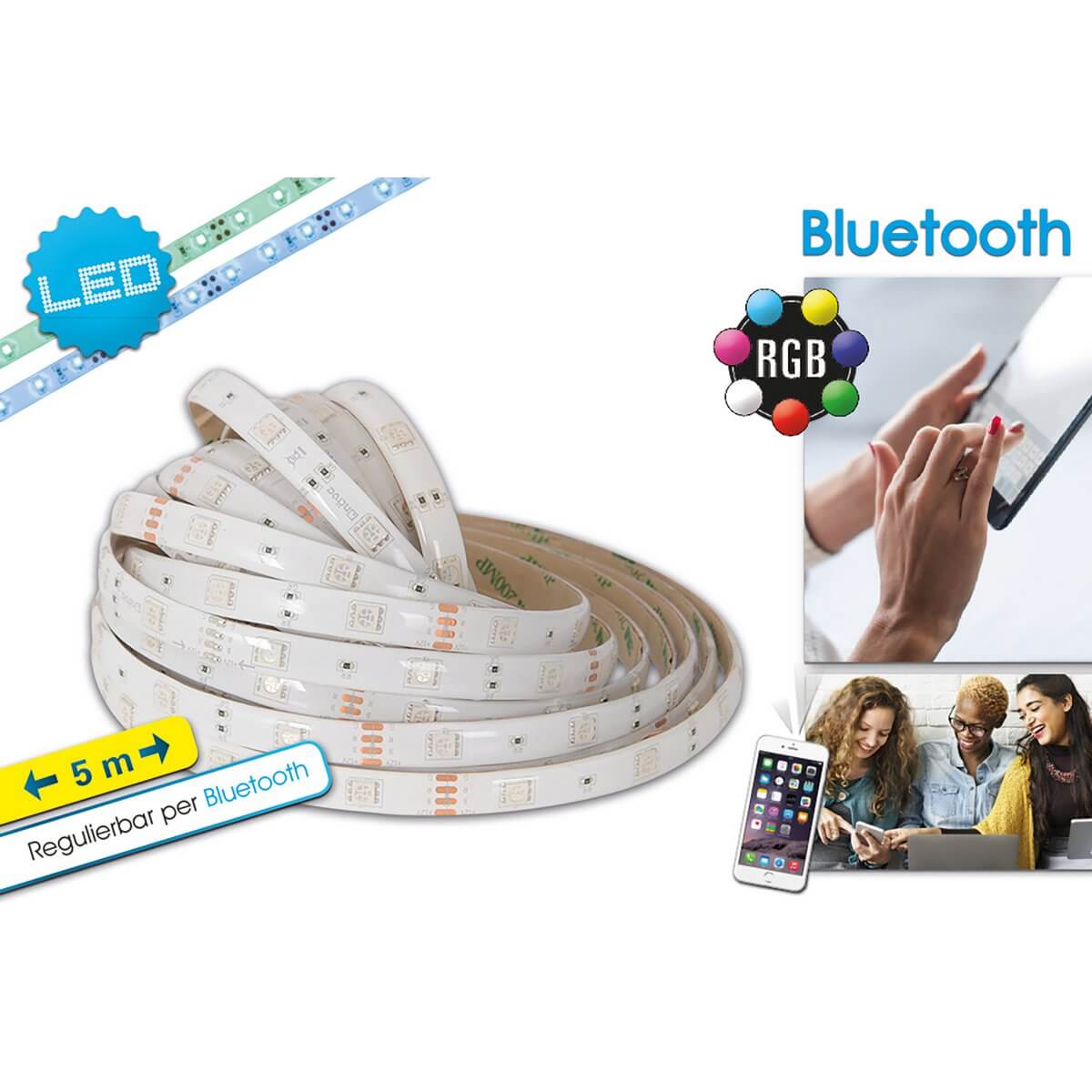 Stripe ledstrip RGB bluetooth - 5 meter