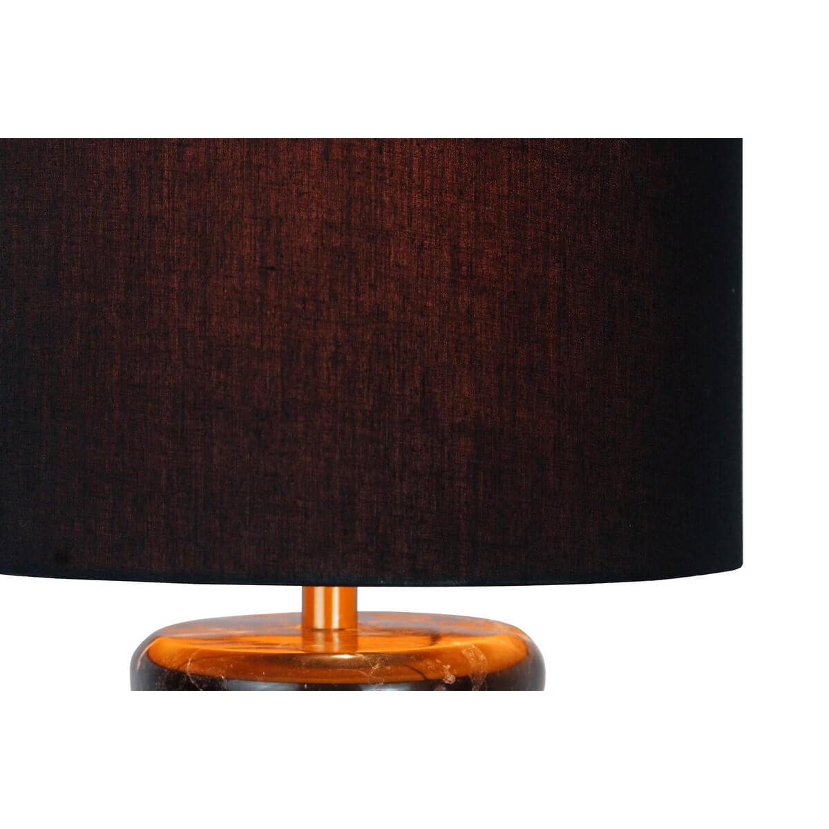 Table lamp marble/cotton black - SalesFever