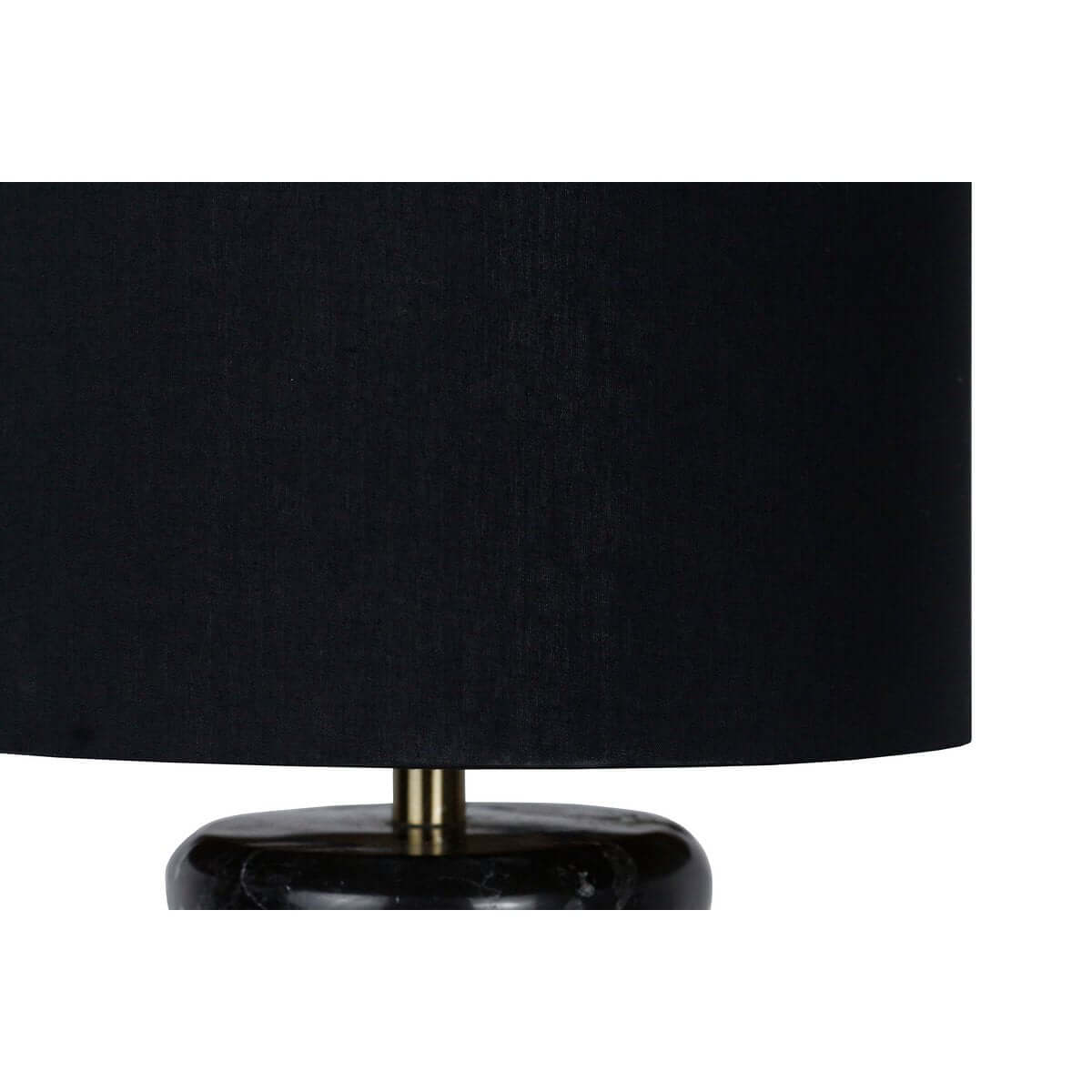 Table lamp marble/cotton black - SalesFever